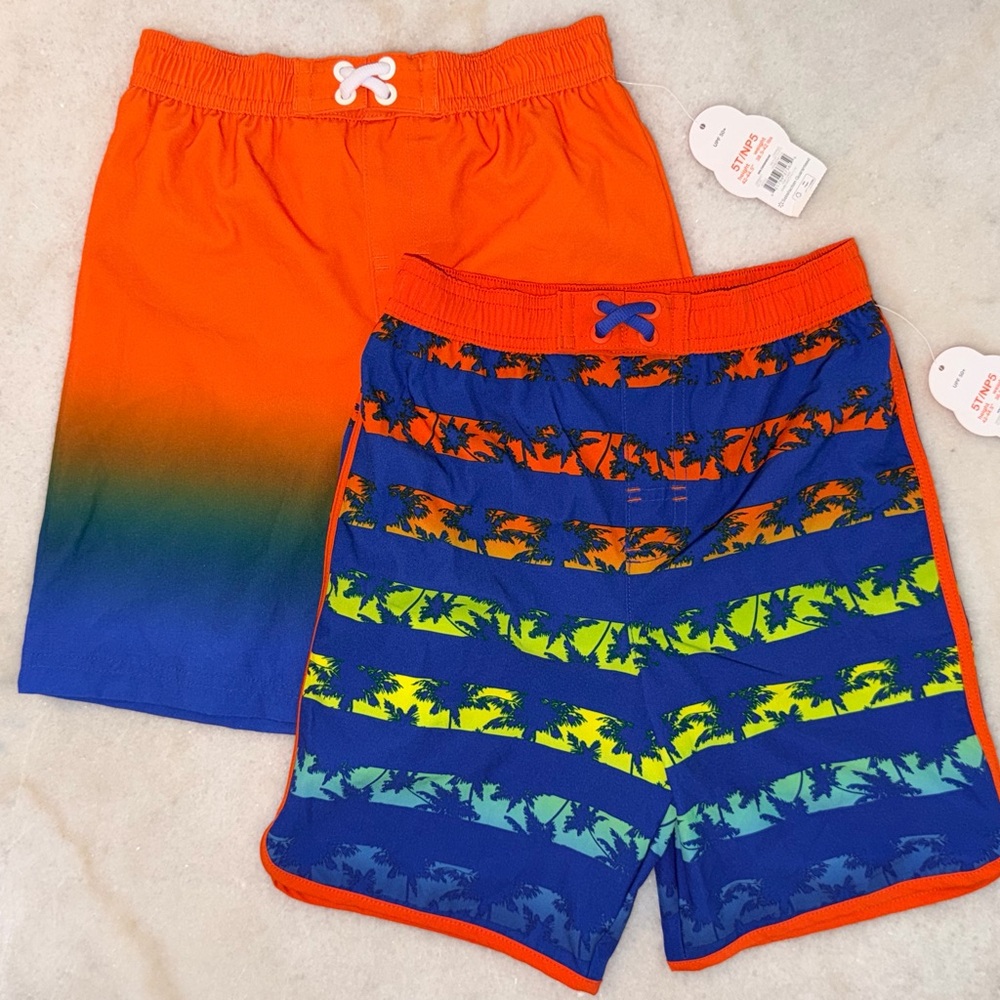 New with Tags Boys Swim Trunks 2 pack bundle Size 5